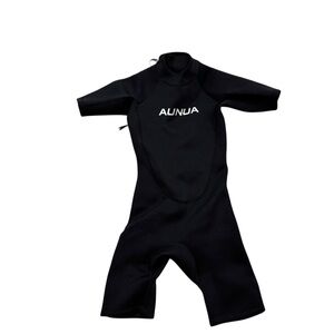 Boys Aunua Brand Black Neoprene‎ Short Sleeve Wetsuit Size 12